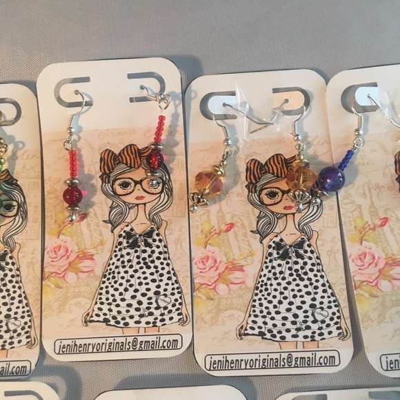 Colorful Homemade Earrings - Picture 3 of 7